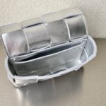 Bottega Veneta Mini Cassette Crossbody Bag Silver, For Women, Women's Bags 6.9in/17.5cm