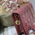 Christian Dior Lady Dior Pouch Crimson, For Women, Women’s Handbags 8.5in/21.5cm CD