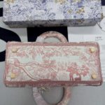Christian Dior Medium Lady D-Lite Bag Pink, For Women, Women’s Handbags 24cm/9.5in CD M0565OTDT_M912