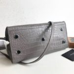 Saint Laurent Monogram Cabas Small Gray For Women 12in/31cm YSL
