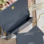 Christian Dior Lady Dior Pouch Smoky blue, For Women, Women’s Handbags 8.5in/21.5cm CD