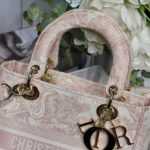 Christian Dior Medium Lady D-Lite Bag Pink, For Women, Women’s Handbags 24cm/9.5in CD M0565OTDT_M912