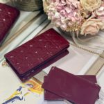 Christian Dior Lady Dior Pouch Maroon, For Women, Women’s Handbags 8.5in/21.5cm CD