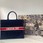 Christian Dior Large Dior Book Tote Red Blue, For Women, Women’s Handbags 16.5in/42cm CD