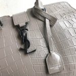 Saint Laurent Monogram Cabas Small Gray For Women 12in/31cm YSL