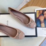 Gucci Women's Ballet Flat With Horsebit Pink For Women GG