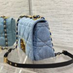 Christian Dior Medium Dior Caro Bag Blue , For Women, Women’s Handbags 25.5cm/10in CD M9242WTJF_M928