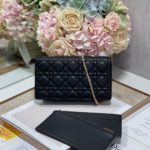 Christian Dior Lady Dior Pouch Black, For Women, Women’s Handbags 8.5in/21.5cm CD S0204SLOI_M989