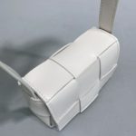 Bottega Veneta Candy Cassette White, For Women, Women's Bags 4.7in/12cm 666688VMAY19009
