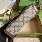 Gucci Horsebit 1955 Mini Bag Beige For Women, Women's Bags 7.1in/18cm GG ‎‎‎699296 92TCG 8563