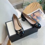 Gucci Women's Ballet Flat With Horsebit Black For Women GG