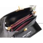 Saint Laurent Cassandra Medium Chain Bag Black For Women 8.6in/22cm YSL 5327500SX0W1000