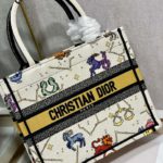 Christian Dior Small Dior Book Tote white, For Women, Women’s Handbags 26.5cm/10.5in CD M1265ZRTY_M941