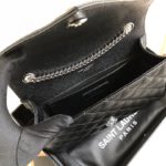 Saint Laurent Envelope Small Bag In Mix Matelassé Grain De Poudre Black For Women 8.2in/21cm YSL 600195BOW921000