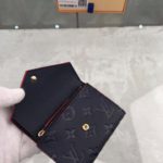 Louis Vuitton Victorine Wallet Monogram Empreinte Navy Blue/ Red For Women, Women's Wallets 4.7in/12cm LV M64577