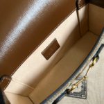 Gucci Horsebit 1955 Mini Bag Beige For Women, Women's Bags 7.1in/18cm GG ‎‎‎699296 92TCG 8563