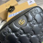 Gucci Matelasse Shoulder Bag Black For Women, Women's Bags 8.5in/22cm GG 702234 UM8HG 1046