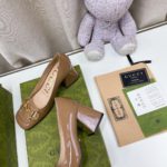 Gucci Women's Mid-Heel Ballet With Horsebit Jade Green For Women GG