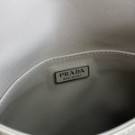 Prada Cleo Brushed Shoulder Bag With Flap Beige For Women, Women's Bags 9in/23cm