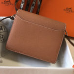 Hermes Mini Evercolor Sac Roulis 19 Brown For Women, Women's Handbags, Shoulder Bags 7.5in/19cm