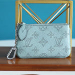 Louis Vuitton Key Pouch Mahina Light Blue For Women, Women's Wallets 5.1in/13cm LV