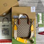 Gucci Love Parade Gucci Tote Bag Yellow For Women, Women's Bags 12.2in/31cm GG