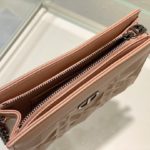 Christian Dior Caro Zipped Pouch With Chain Pink, For Women, Women’s Handbags 7.5in/19cm CD