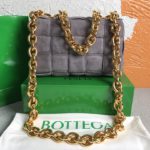 Bottega Veneta Chain Cassette Gray, For Women, Women’s Bags 10.2in/26cm