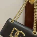 Dolce & Gabbana Polished 3.5 Phone Bag Black For Women 7.3in/19cm DG