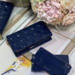 Christian Dior Lady Dior Pouch Navy, For Women, Women’s Handbags 8.5in/21.5cm CD