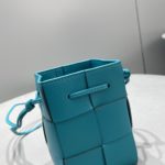 Bottega Veneta Mini Cassette Bucket Bag Blue, For Women, Women's Bags 5.5in/14cm
