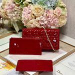 Christian Dior Lady Dior Pouch Red, For Women, Women’s Handbags 8.5in/21.5cm CD S0204OVRB_M323