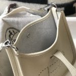 Hermes Evelyne 16 Amazone Bag Beige With Silver-Toned Hardware For Women, Women's Shoulder And Crossbody Bags 6.3in/16cm