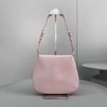 Prada Cleo Brushed Shoulder Bag With Flap Pink For Women, Women's Bags 9in/23cm