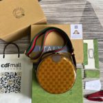 Gucci x Adidas Ophidia Small Shoulder Bag Brown For Women, Women's Bags 8.6in/22cm GG 702640 UVSKT 7268
