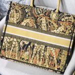 Christian Dior Large Dior Book Tote Yellow Multicolor, For Women, Women’s Handbags 16.5in/42cm CD