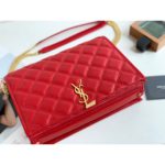 Saint Laurent Becky Small Shoulder Bag Red For Women 10.5in/27cm YSL