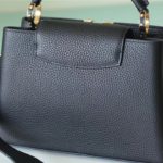 Louis Vuitton Capucines BB Taurillon Black For Women, Women's Handbags, Shoulder And Crossbody Bags 26cm/10.6in LV