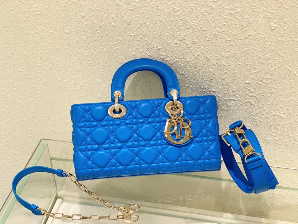 Christian Dior Lady D-Joy Bag Blue, For Women, Women’s Handbags 26cm/10in CD