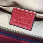 Gucci GG Marmont Matelassé Mini Bag Hibiscus Red Matelassé Chevron For Women 7in/18cm GG