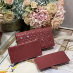 Christian Dior Lady Dior Pouch Crimson, For Women, Women’s Handbags 8.5in/21.5cm CD