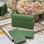Christian Dior Lady Dior Pouch Turquoise, For Women, Women’s Handbags 8.5in/21.5cm CD