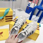Gucci x Adidas women's Gazelle Sneaker White For Women GG 707861 UTT10 9060