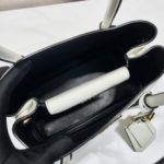 Prada Double Saffiano Mini Bag Black For Women, Women's Bags 9.8in/25cm 1BG443_2A4A_F0LJ4_V_XOO