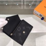 Louis Vuitton Victorine Wallet Monogram Empreinte Black For Women, Women's Wallets 4.7in/12cm LV M64060