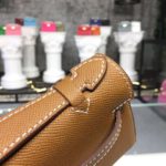 Hermes Mini Kelly KP Pochette Gold For Women Gold Toned Hardware 8.7in/22cm