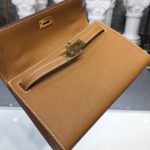 Hermes Mini Kelly KP Pochette Gold For Women Gold Toned Hardware 8.7in/22cm