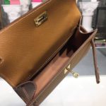Hermes Mini Kelly KP Pochette Gold For Women Gold Toned Hardware 8.7in/22cm