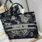 Christian Dior Large Dior Book Tote Black And White, For Women, Women’s Handbags 16.5in/42cm CD