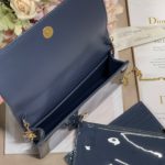 Christian Dior Lady Dior Pouch Midnight Blue, For Women, Women’s Handbags 8.5in/21.5cm CD